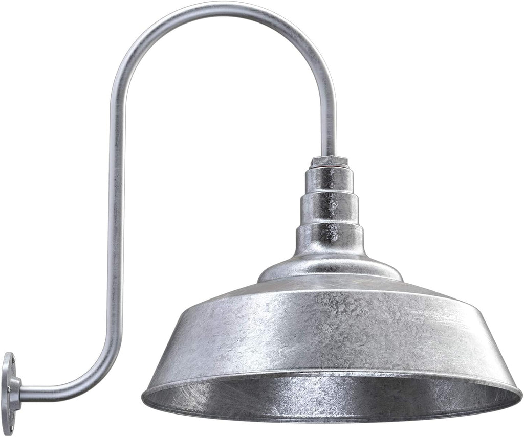 20 inch Dome Gooseneck Outdoor Wall Mounted Barn Light S8499