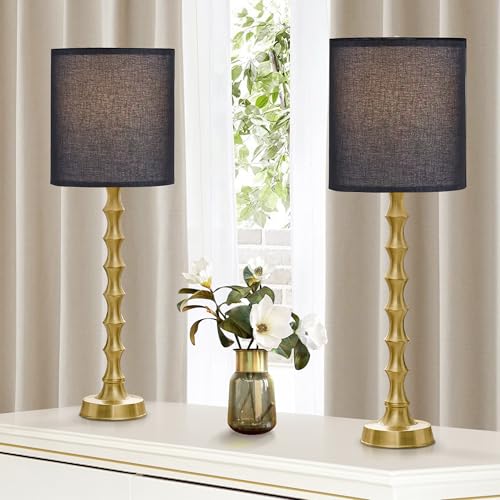 30.5" Rustic Table Lamps Set of 2 with Linen Oatmeal Lampshade S927726