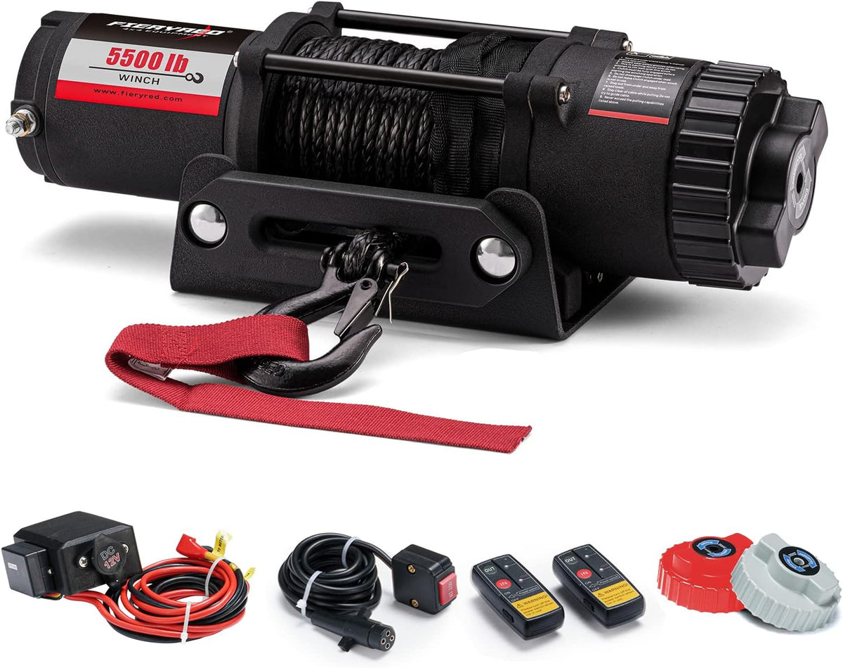 12V 4500LBS Electric Steel Cable ATV Winch Kit J615