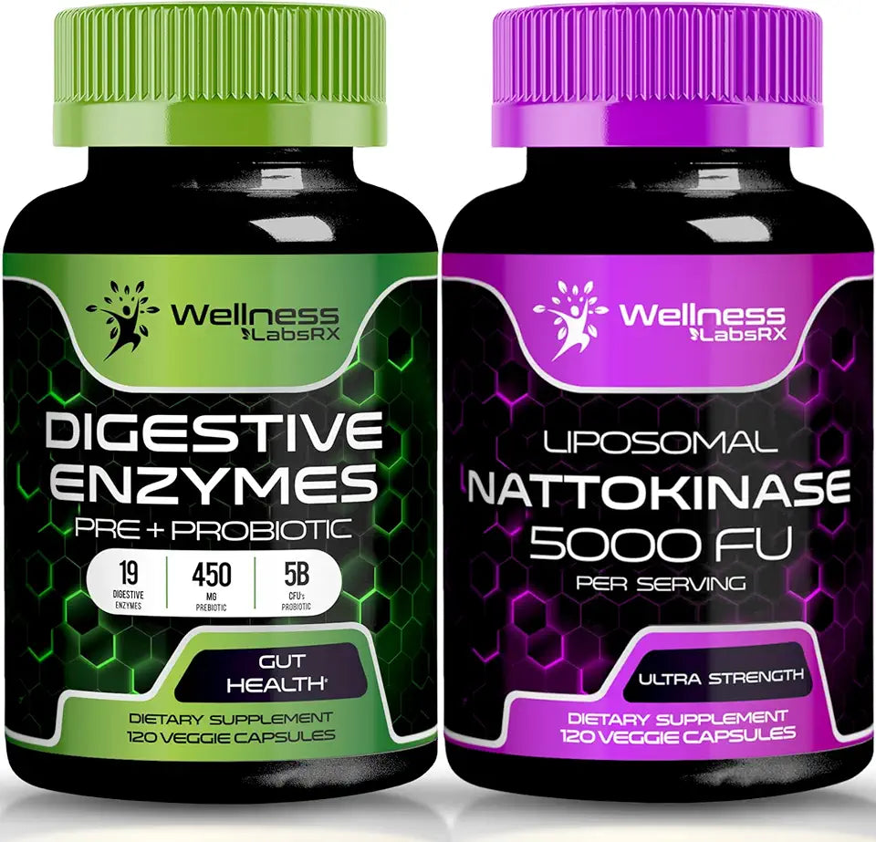 Digestive Enzymes Nattokinase Capsules W737