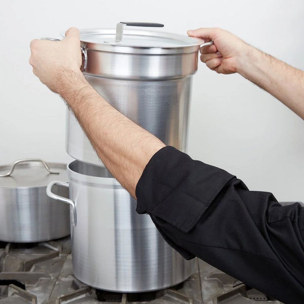 Double Boiler with 11 Quart Inset and 12 Quart Pot T70125