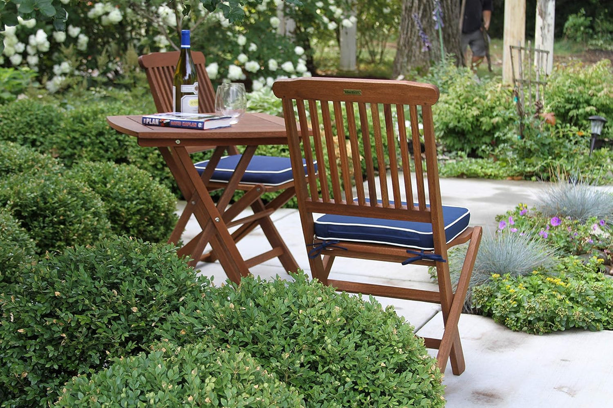 Eucalyptus 3 Piece Square Bistro Outdoor Furniture Set G88527