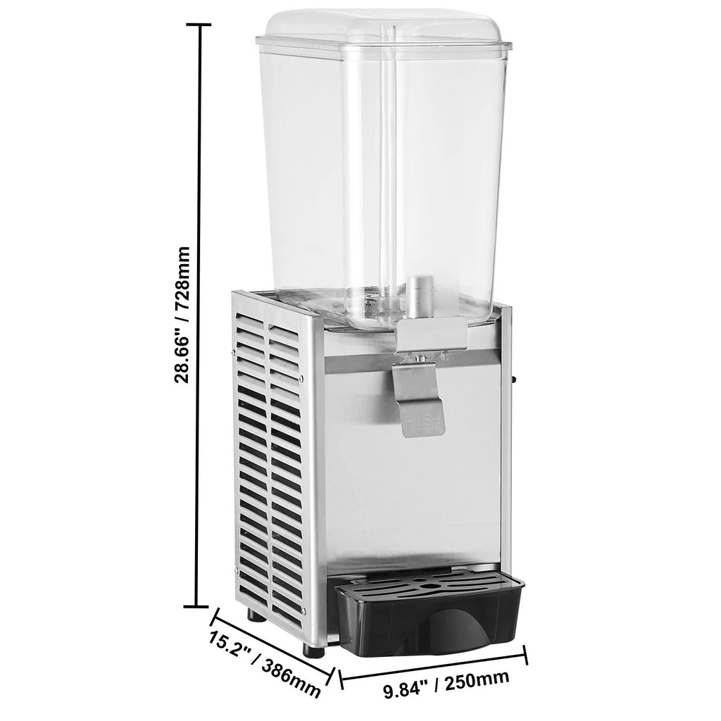 Commercial Beverage Dispenser 18L Stainless Steel V34553