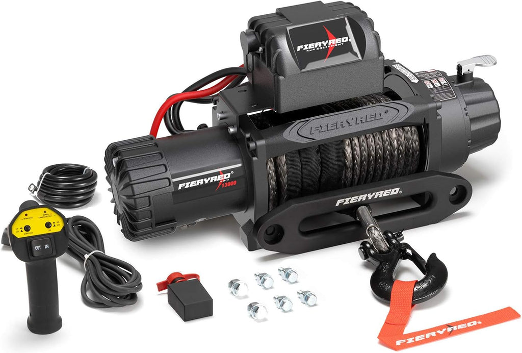 12V 4500LBS Electric Steel Cable ATV Winch Kit J615