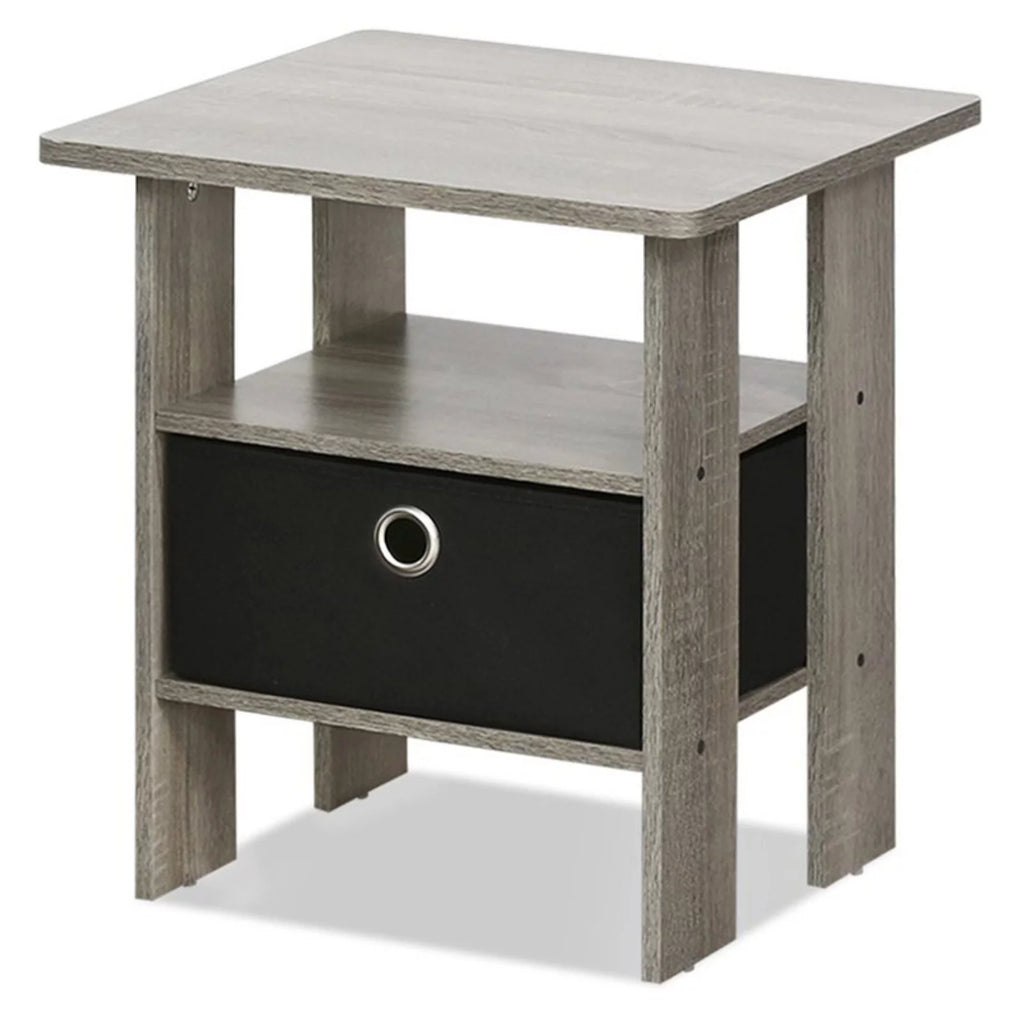 Engineered Wood End Table with Bin Drawer U70161