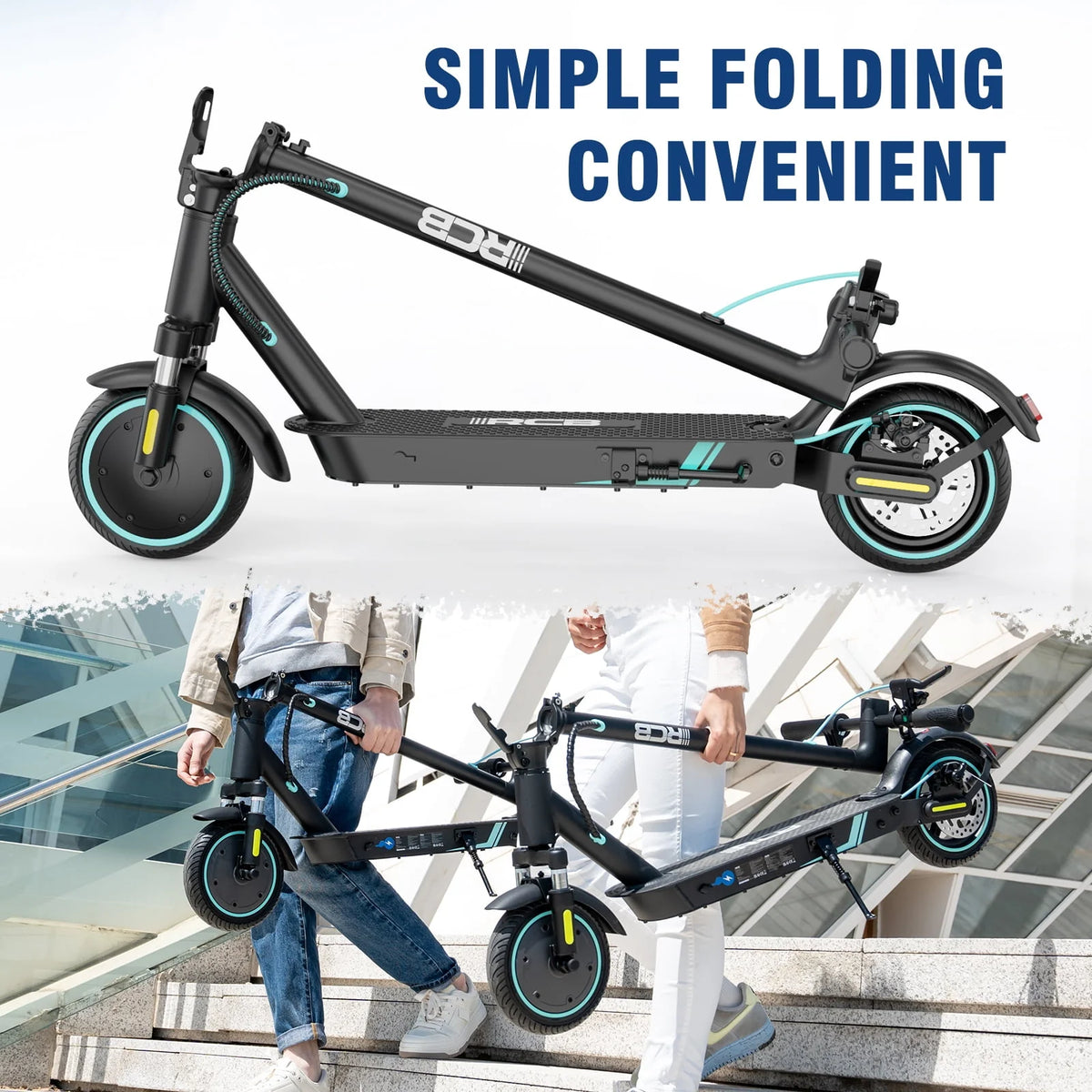 Electric Scooter with 350W Motor, 19 mph N37608