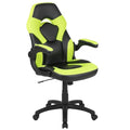 High-Back Blue/Black Gaming Chair with Flip-Up Arms D7123
