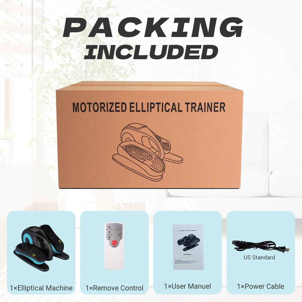 Under Desk Elliptical Machine Blue X370