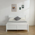 Queen Solid Pine Wood Platform Bed Frame with Headboard M4507