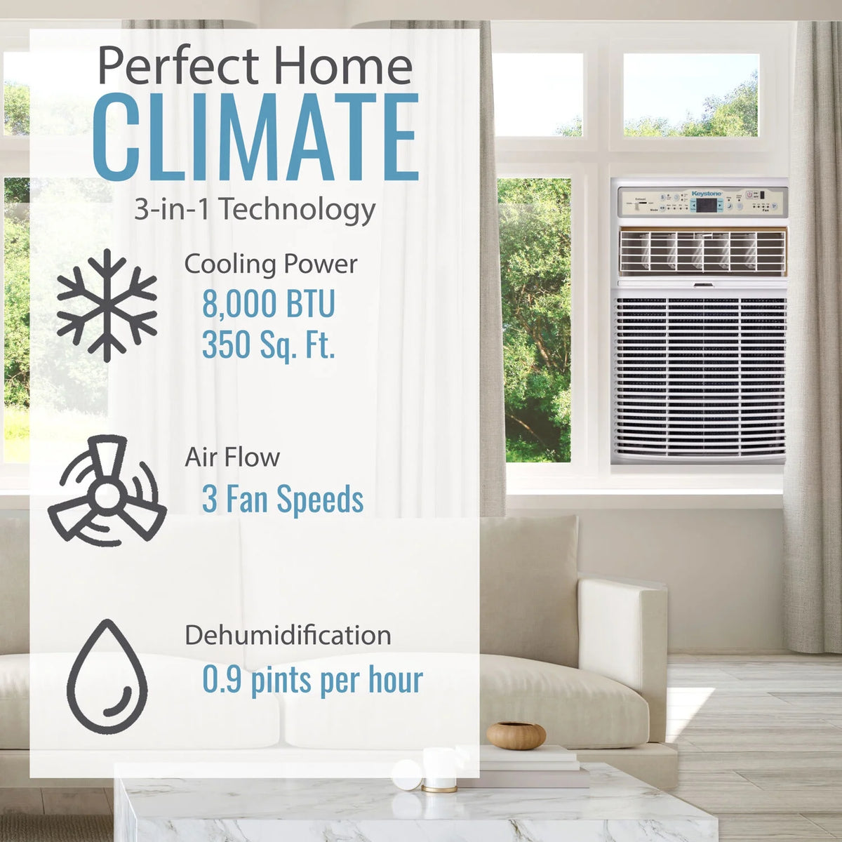 8,000 BTU Slider/Casement Window Air Conditioner M709270
