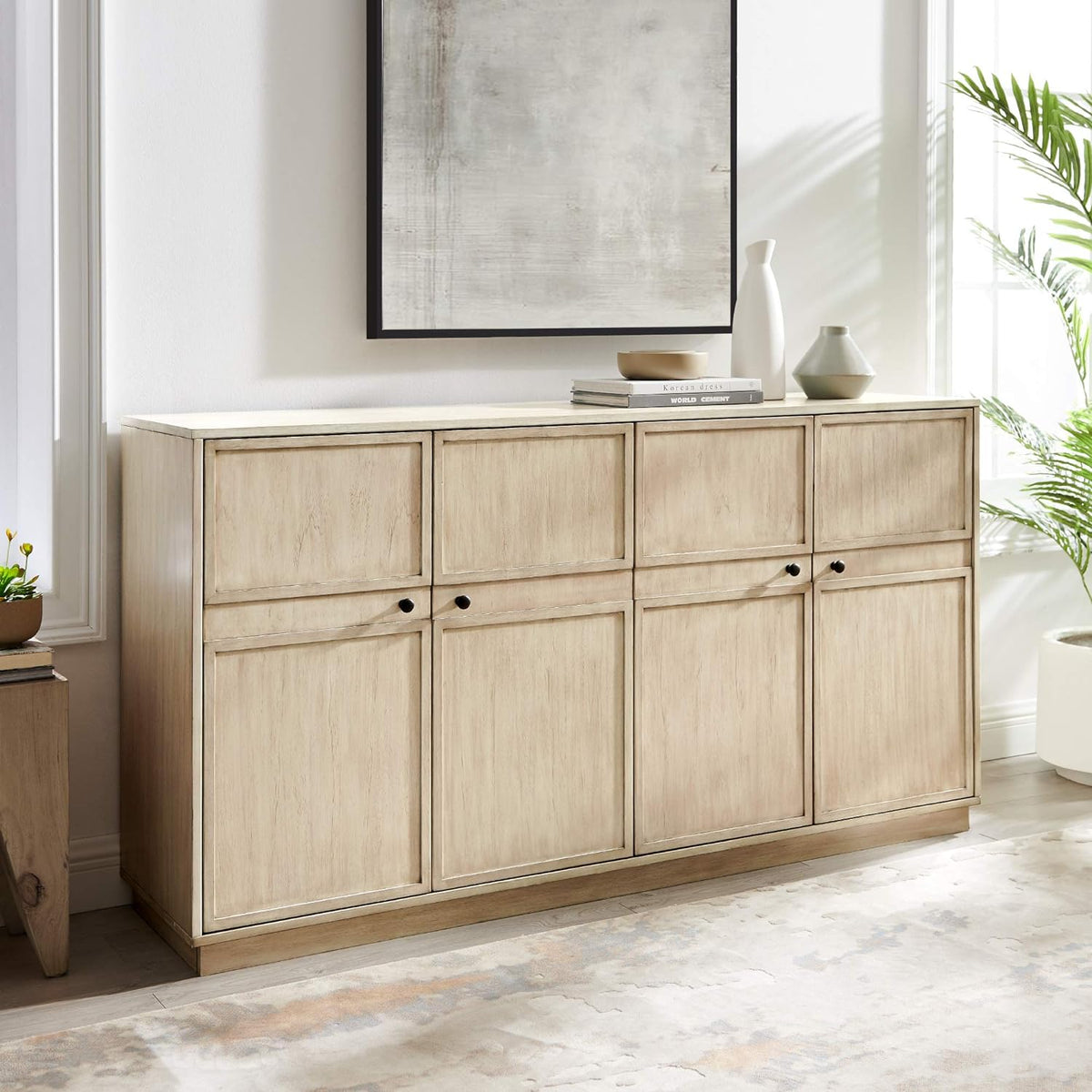 Dark Walnut Wood Storage Cabinet D25721