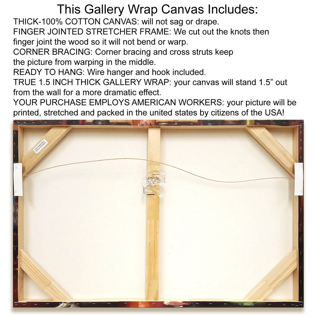 Gingerbread Man Gallery Wrap Canvas Art A56731