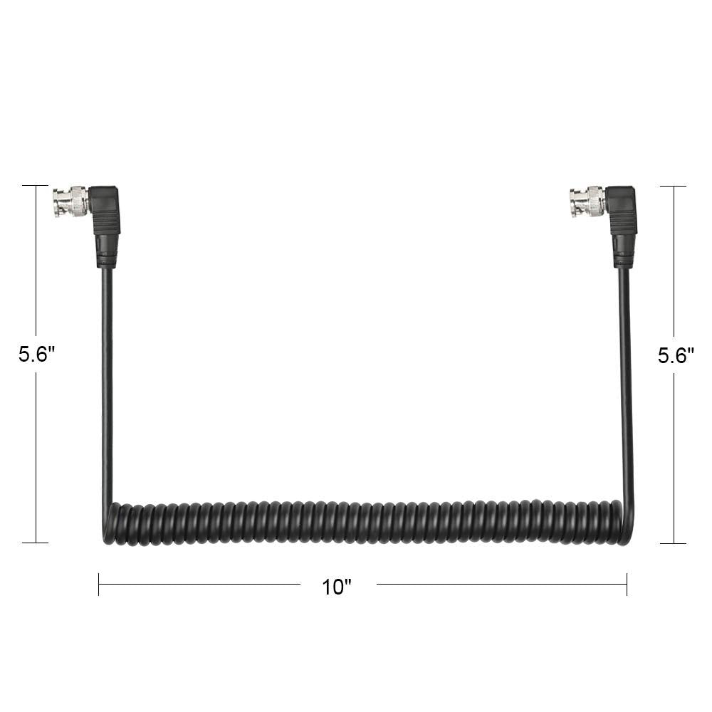 BNC to BNC Coaxial Cable 3ft 75Ω Black Pack of 2 Y3278