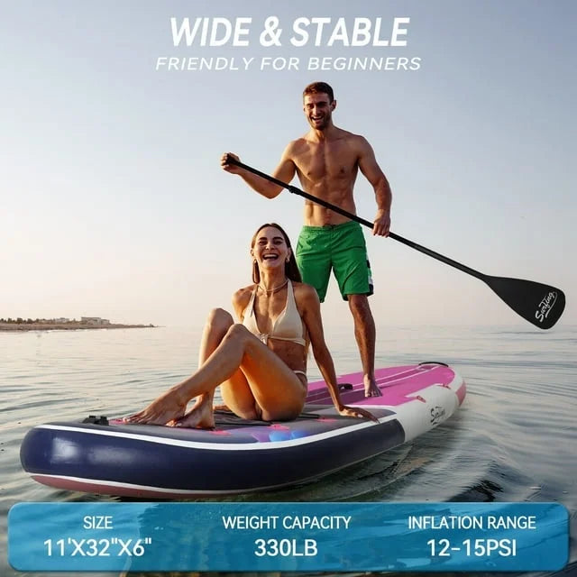 11Ft Inflatable Stand up Paddleboard with Kayak Seat D38226