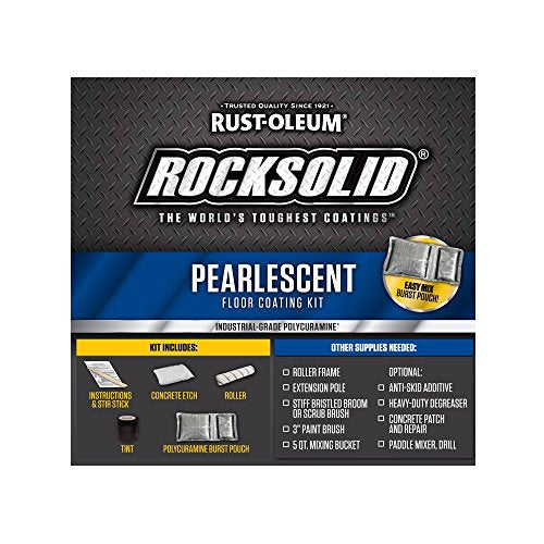 1 Car Garage Floor Coating Kit Pearl Black D684