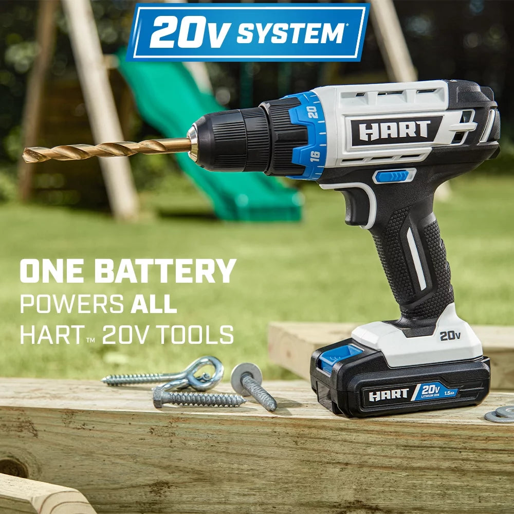 20-Volt Cordless 4-Tool Combo Kit & 200-Piece Drill & Driver Accessory Kit I362