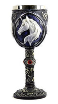 White Unicorn Head Goblet Y6172