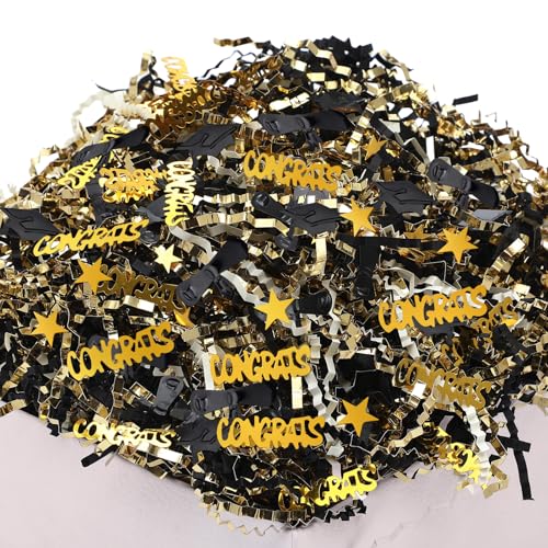 Metallic Red Green Crinkle Cut Paper Shred Filler U744031