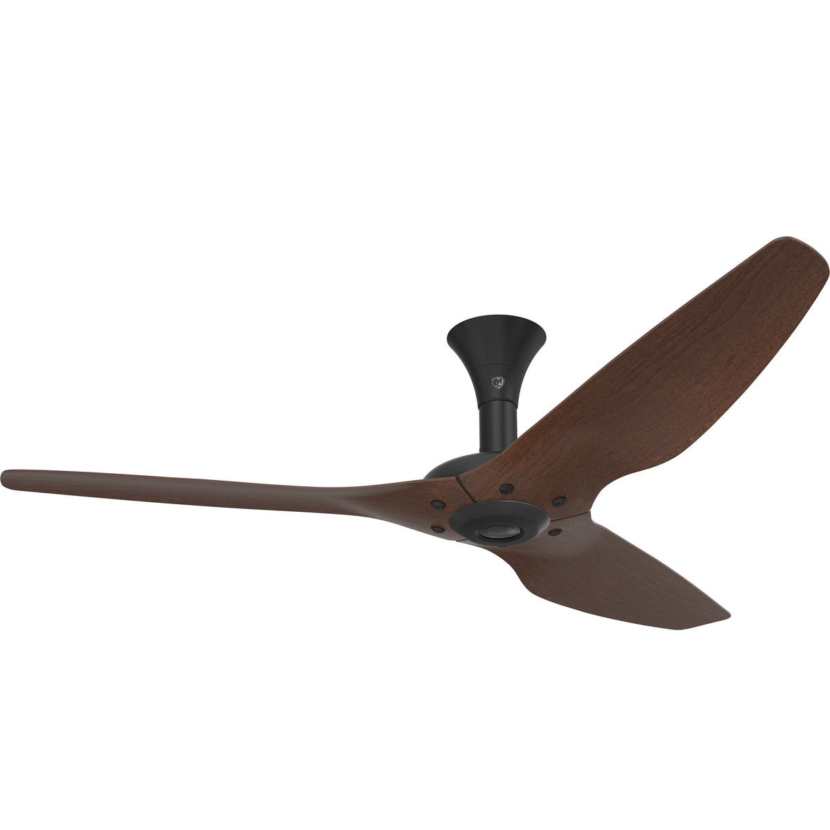 60 Ceiling Fan with Cocoa Aluminum Blades and Black Finish T55665