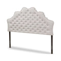 Greyish Beige Fabric Full Size Headboard S5736