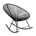 Black Vinyl Indoor/Outdoor Rocking Chair X854