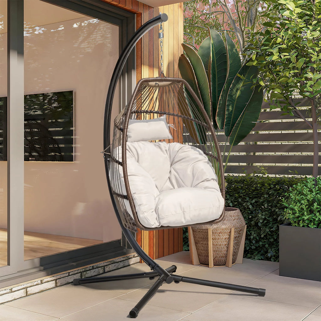 Wicker Hammock Chair with Stand M406