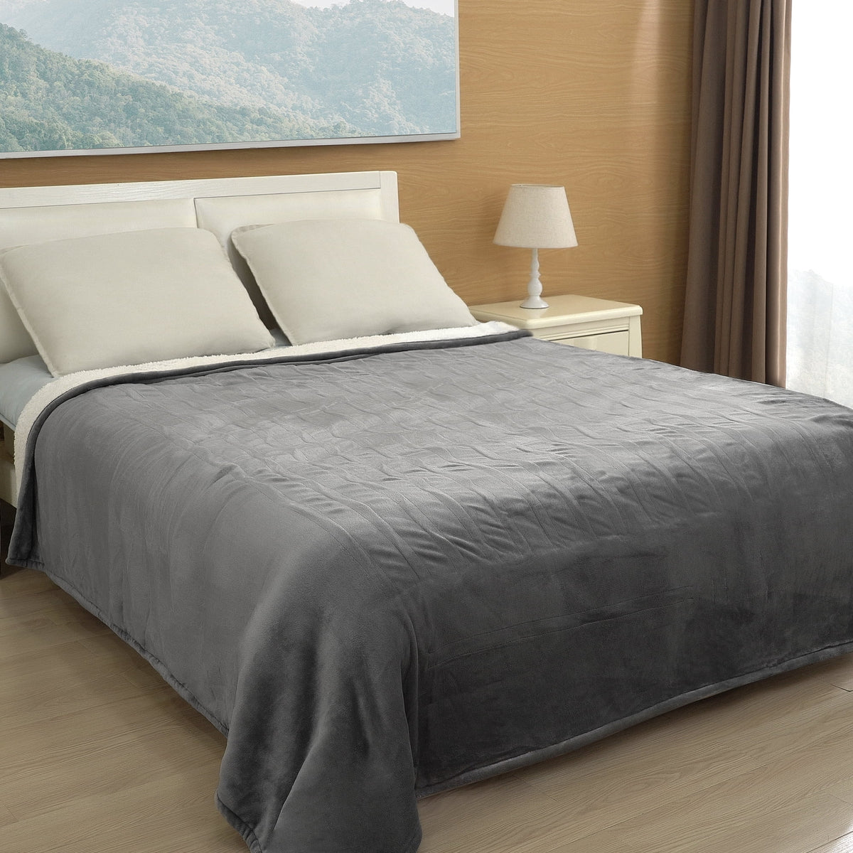 Electric Blanket Full Size 4 Heating Levels Machine Washable F415249