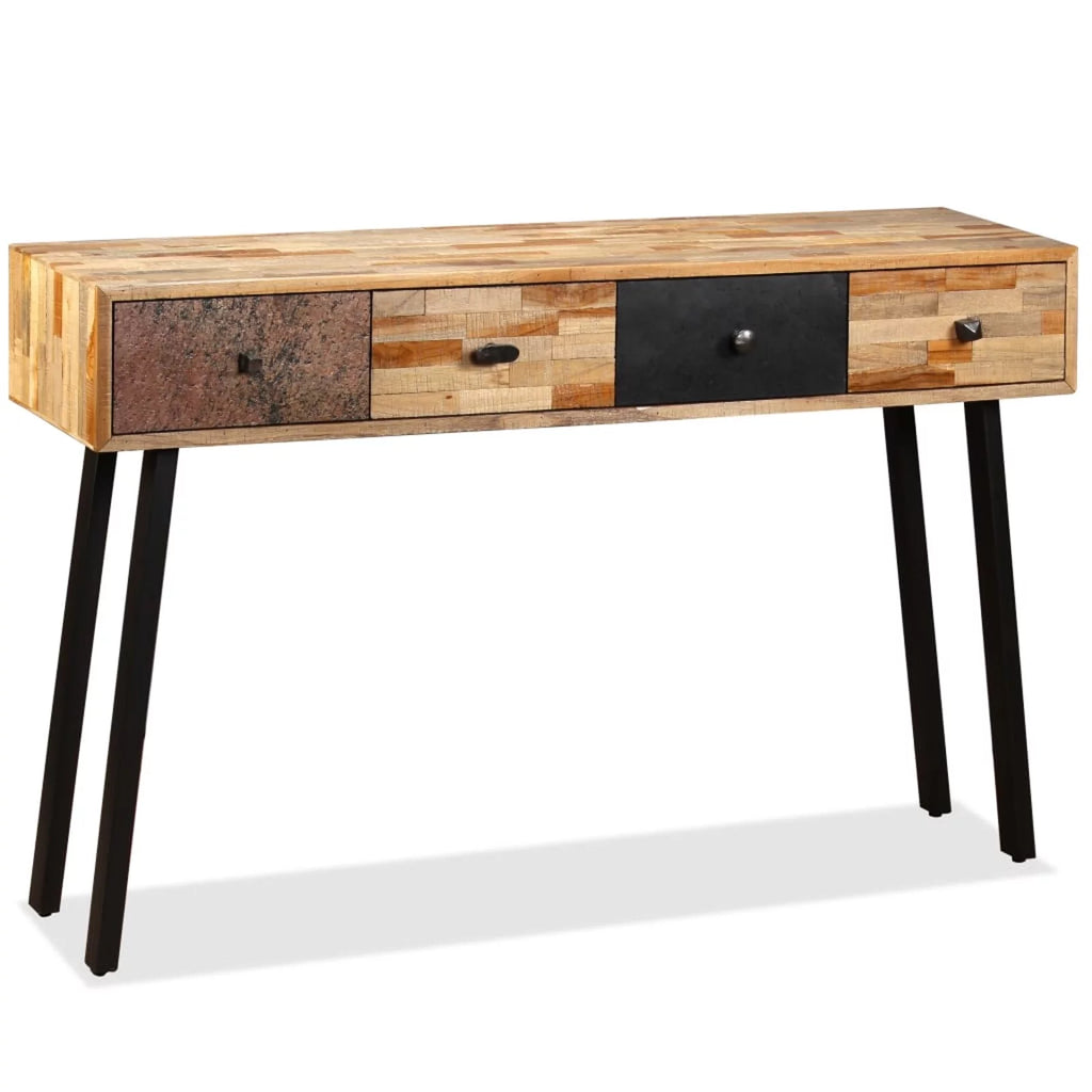 Solid Reclaimed Teak Console Table D8562