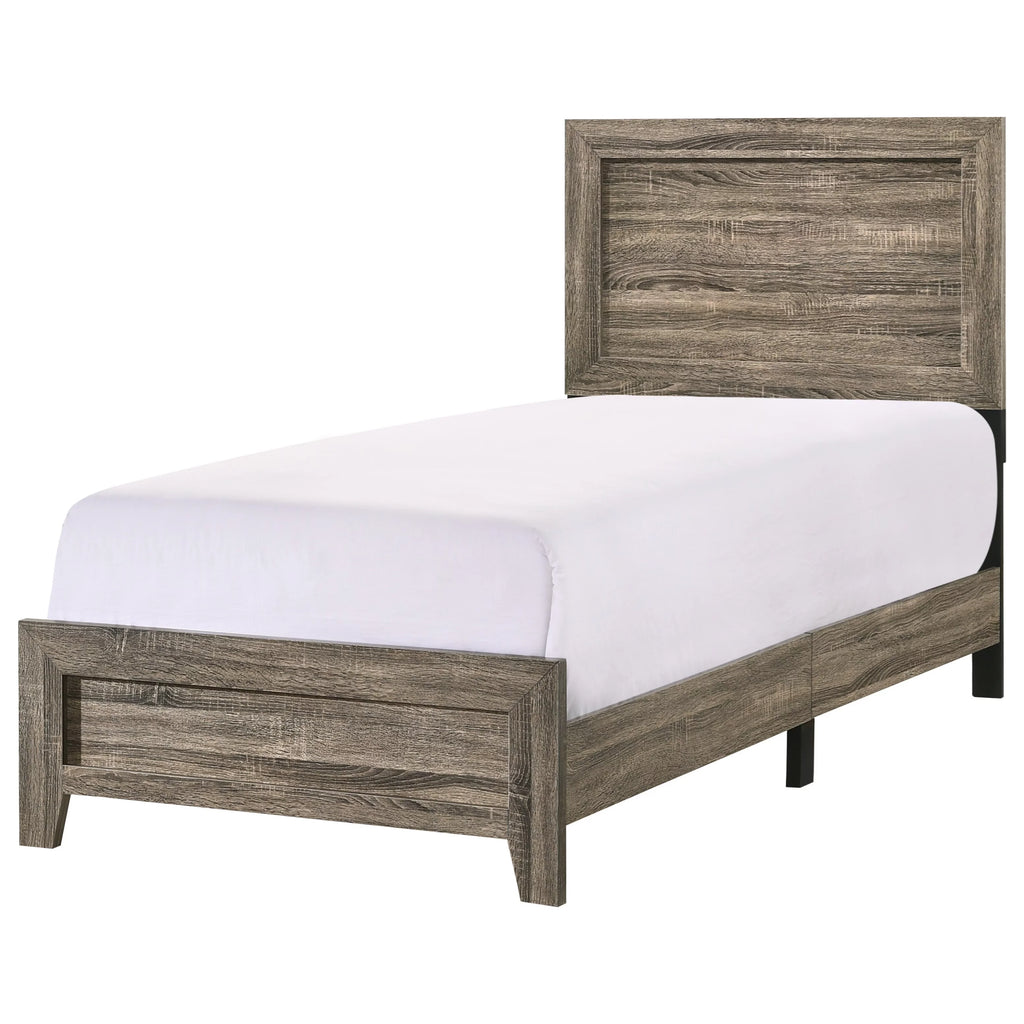 Grey 4Pc Twin Size Bedroom Set X619