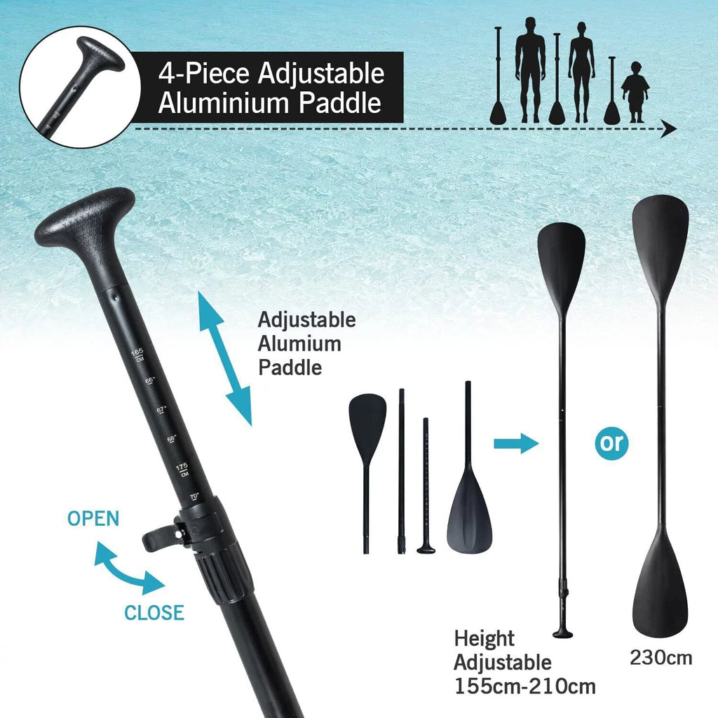 11Ft Inflatable Stand up Paddleboard with Kayak Seat D38226