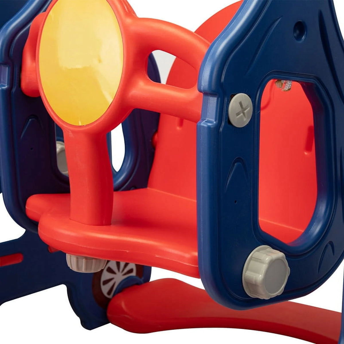 Toddler Slide and Swing Set with Basketball Hoop A988772