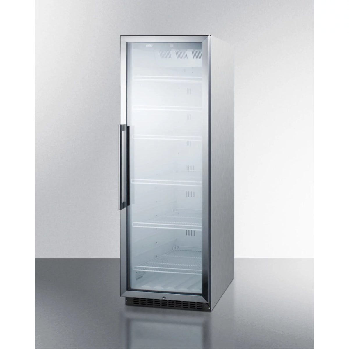 24" Wide 12.6 Cu. Ft. Stainless Steel Merchandiser Refrigerator B50341