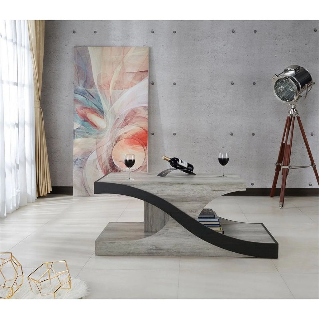 Wood 2-Shelf Coffee Table L656466