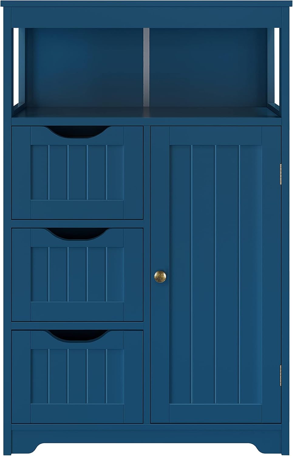 Navy Blue 3 Tier Freestanding Bathroom Cabinet C7243