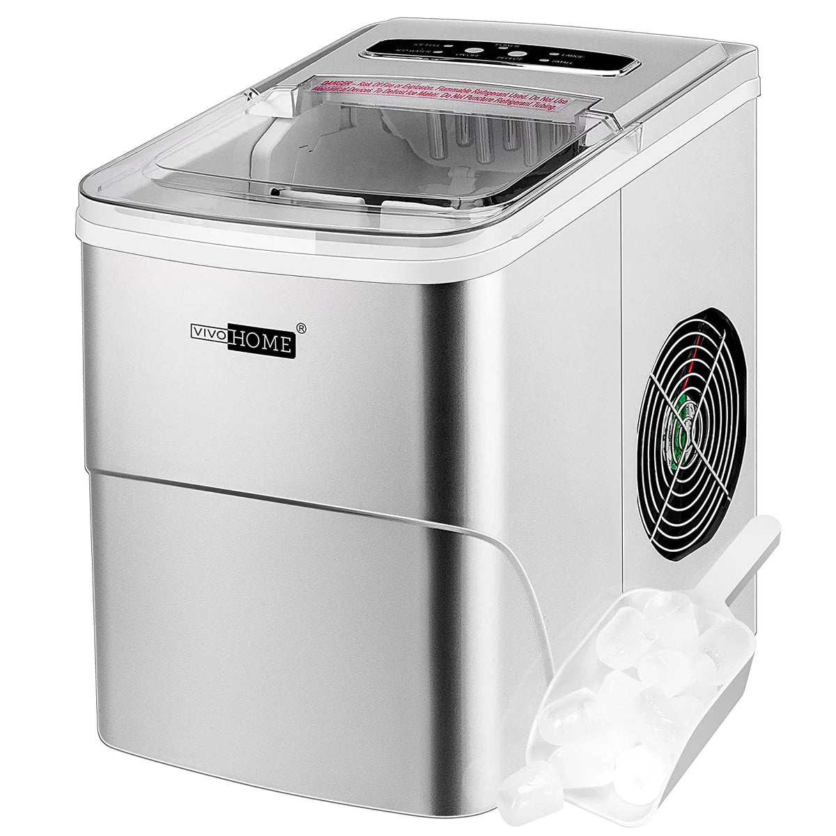 Black Countertop Ice Maker with Ice Scoop X301