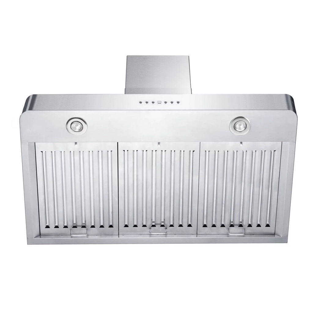 36-Inch Wall Mount Range Hood in Stainless Steel with 2 LED Lights R533413