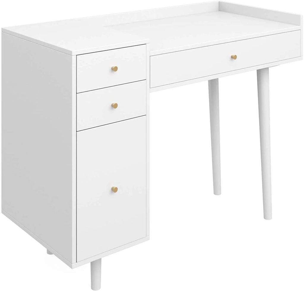 White 4 Drawer Vanity Dressing Table M486