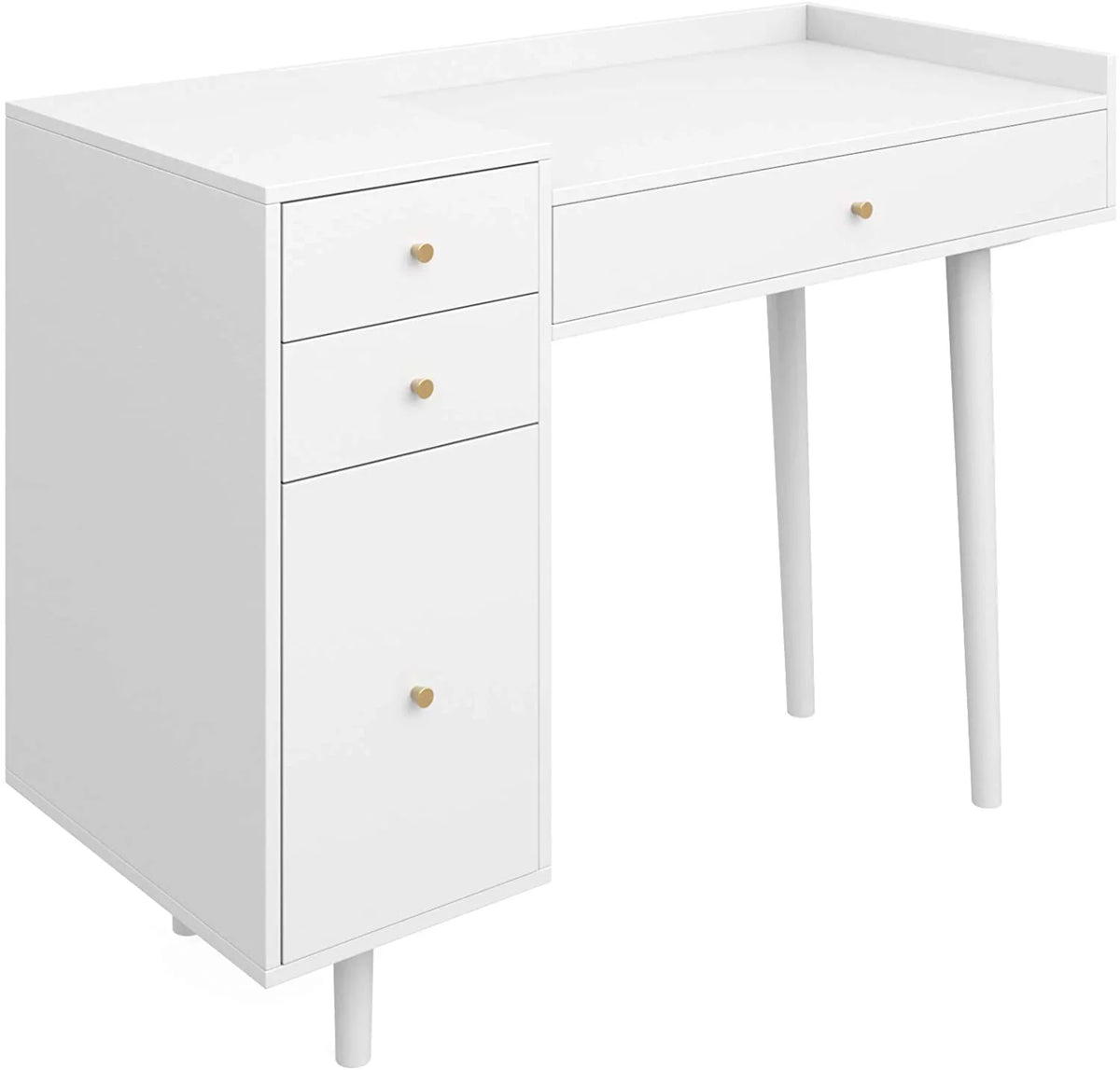 White 4 Drawer Vanity Dressing Table M486