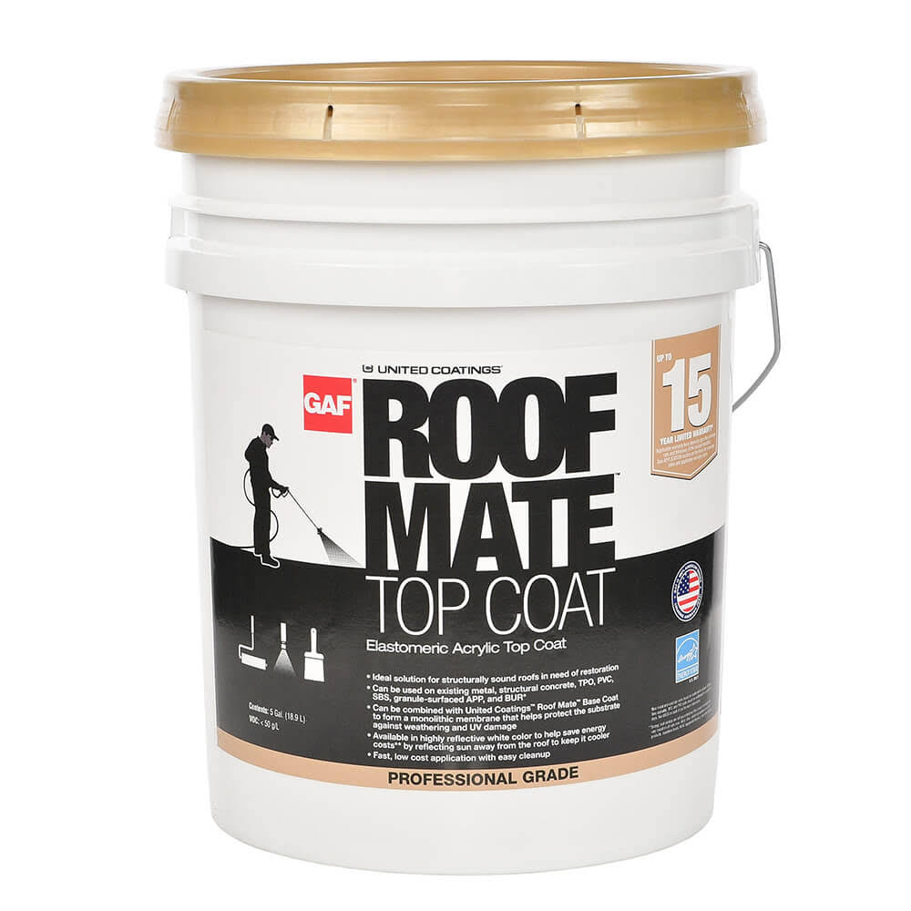 White Acrylic Reflective Elastomeric Roof Coating P5358