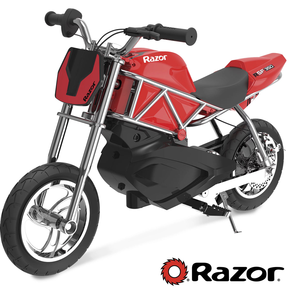 Black/Red 24V Electric Motor Bike T158