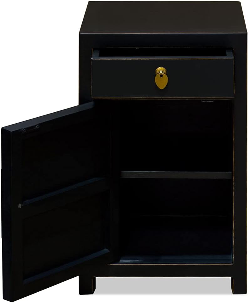 Chinese Elmwood Night Stand Cabinet D6758
