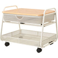 White Under Desk Machine Stand N639