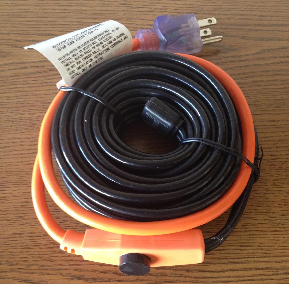 18 Ft Pipe Heating Cable with Thermostat Z178