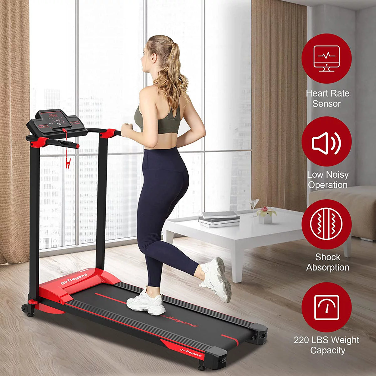 Folding Treadmill 1.5HP 220 LB Capacity G667