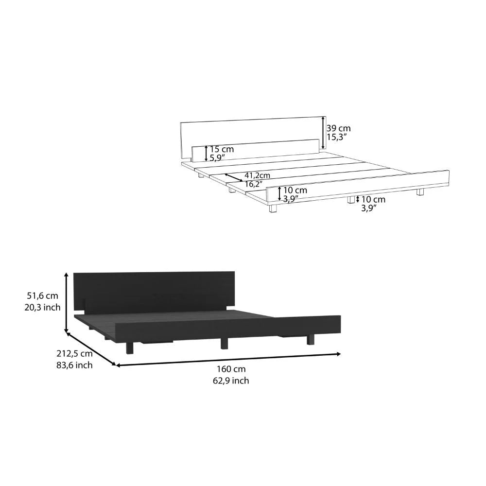 Smokey Oak Twin Size Bed S91402