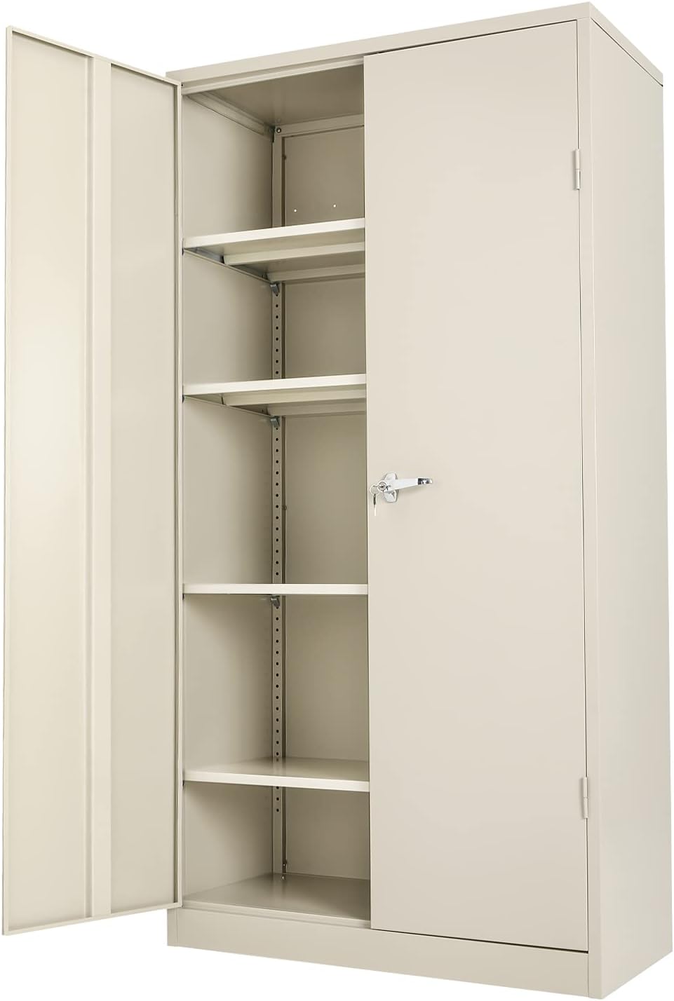 72 Locking Metal Storage Cabinet with 4 Adjustable Shelves V448189