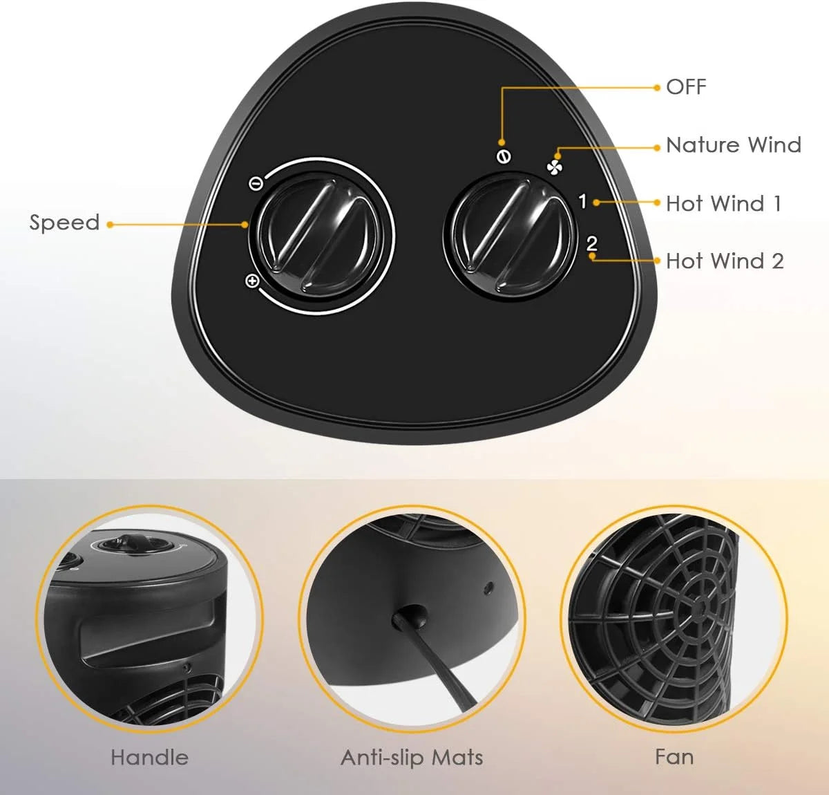 1500W Ceramic Portable Space Heater M210645
