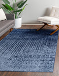 Blue 8' x 10' Medium Rug D821