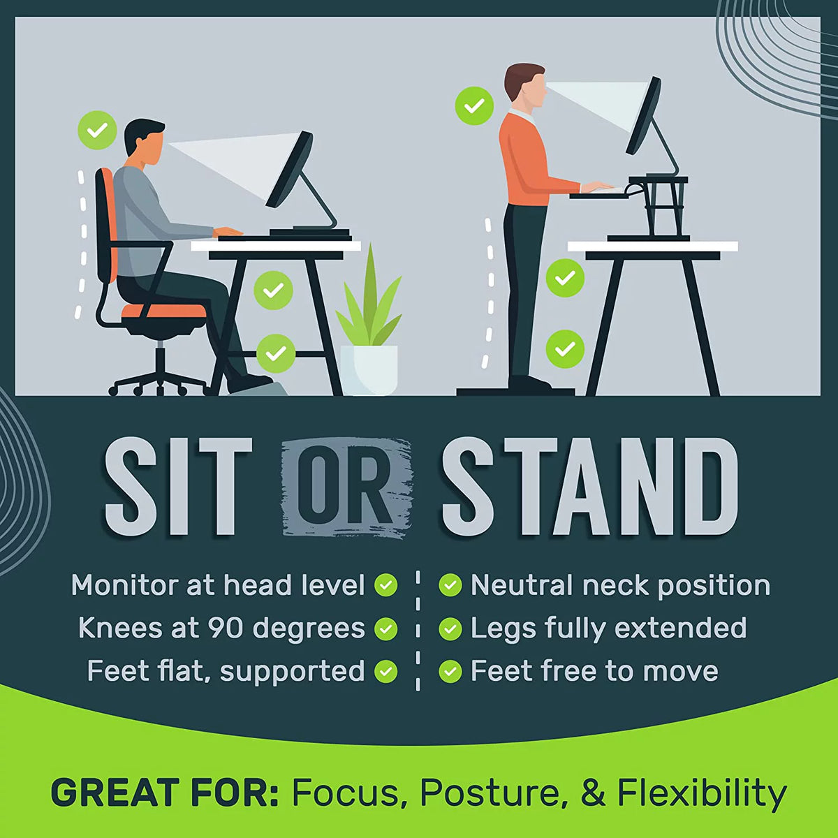 32-inch Height Adjustable Black Standing Desk Converter E6263