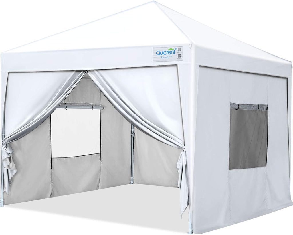 8x8 Pop up Canopy Tent with Sidewalls and Mesh Windows N8298